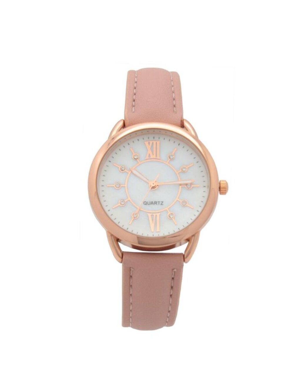 New Ladies Pink Blush Strap Watch